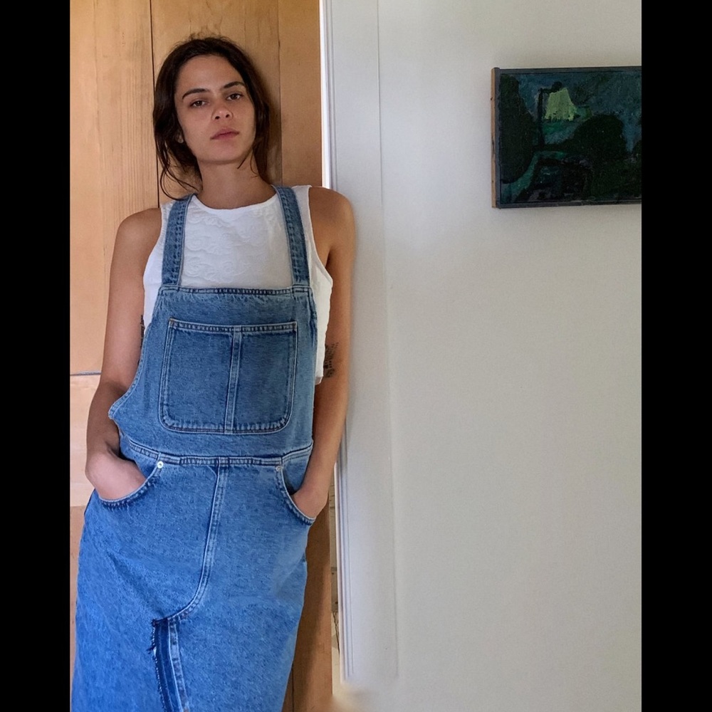 Zara Skirt Overalls Denim